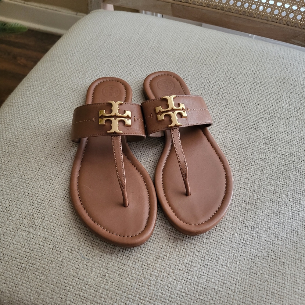 Tory Burch (73854) Everly Backless Thong Sandals 6.5 Women's Slip On